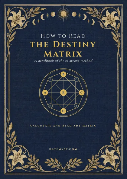Cover of the handbook “How to Read the Destiny Matrix”
